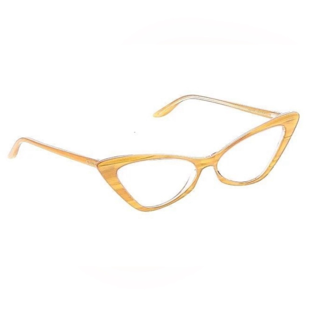 😎 New! Gucci Yellow Cat Eye Sunglasses - Picture 2 of 13